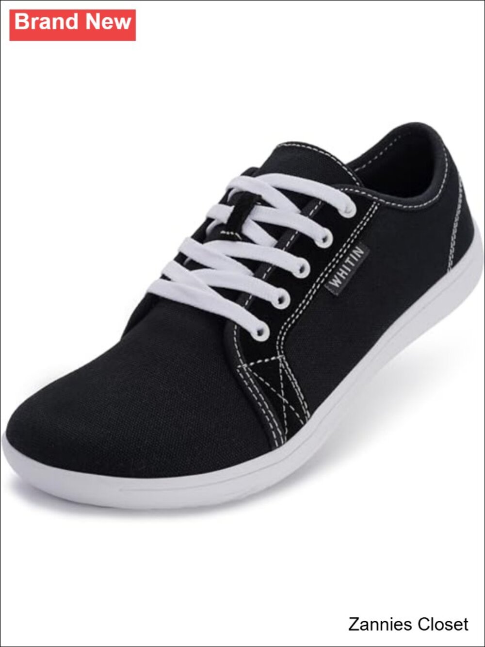 ✨ WHITIN Women's Canvas Barefoot Shoes Wide Sneakers Classic Fit W81V2